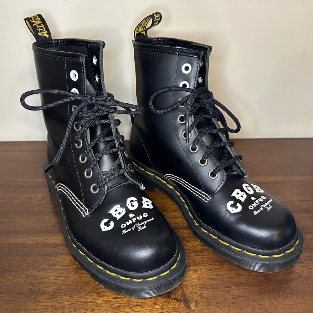 NEVER WORN Dr. Martens CBGB 60th Anniversary Limited Edition Boots - Size W6